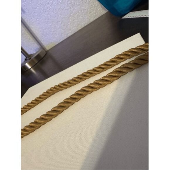 Vintage Women's Chunky Brown Twisted Rope Matinee Necklace Western Equestrian - Picture 6 of 7